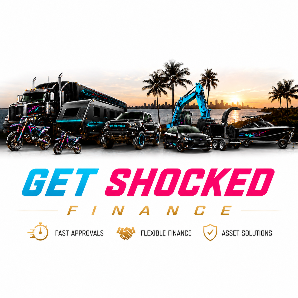 Get Shocked Finance — vehicles and equipment financed